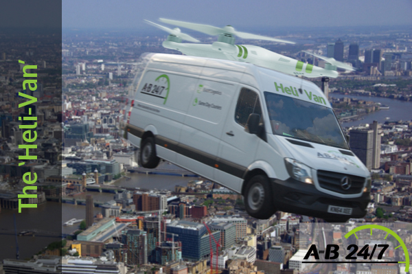 A-B 24/7 Wimbledon Couriers introduces the Helivan delivery service for London