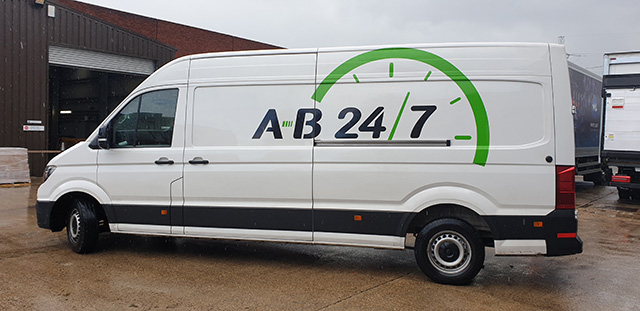 Photograph of AB247 Courier Van