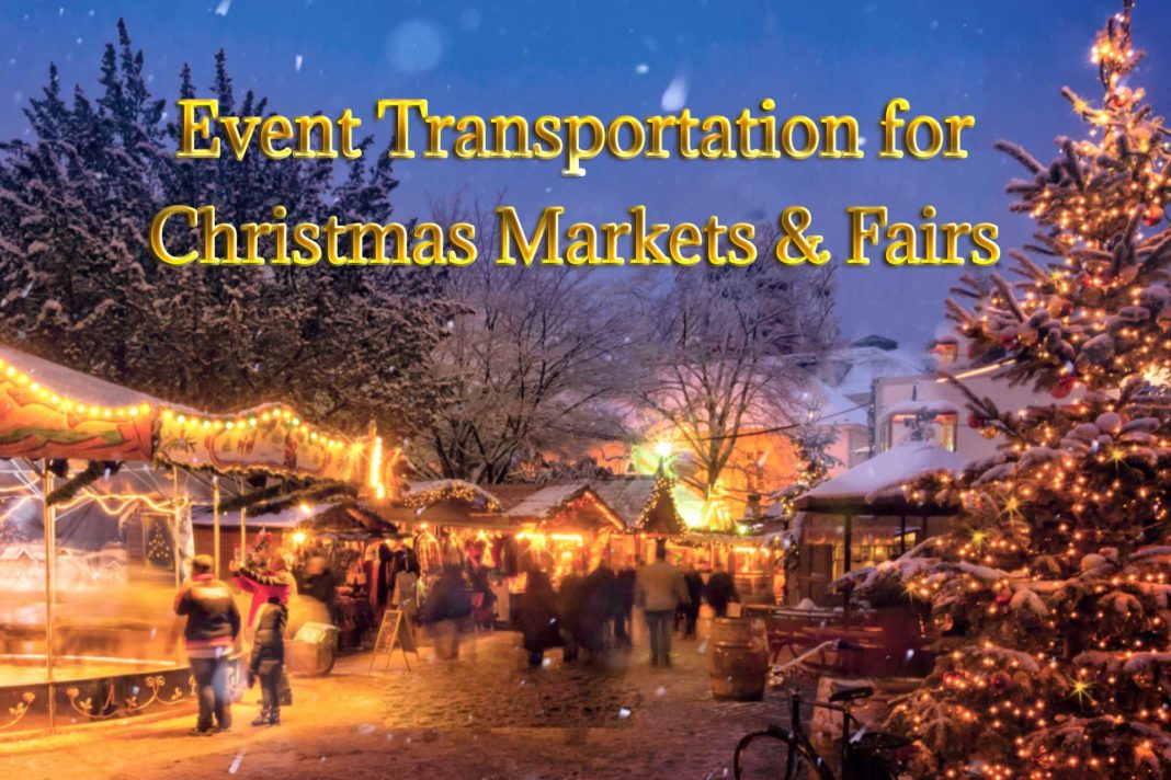 Event transportation for Christmas fairs and stands